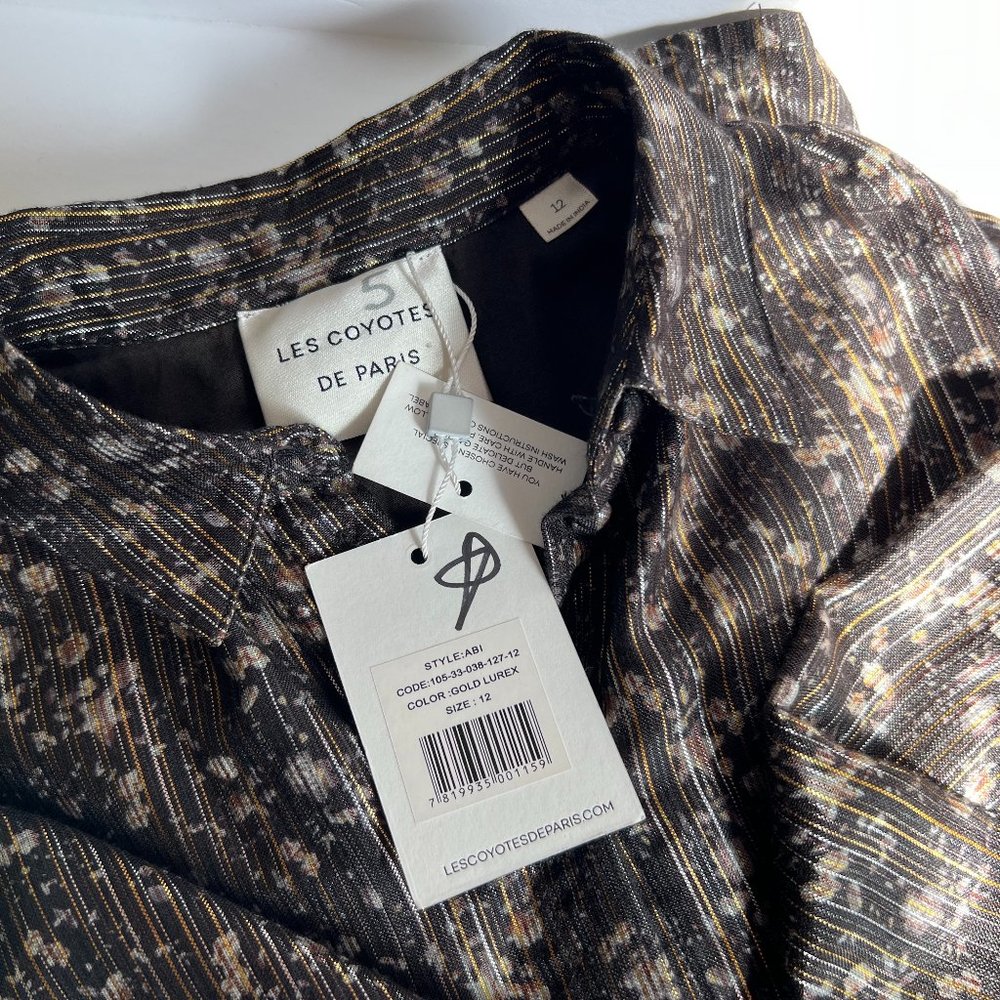 LES COYOTES DE PARIS Printed Knee-Length Dress size 12 - Picture 7 of 12